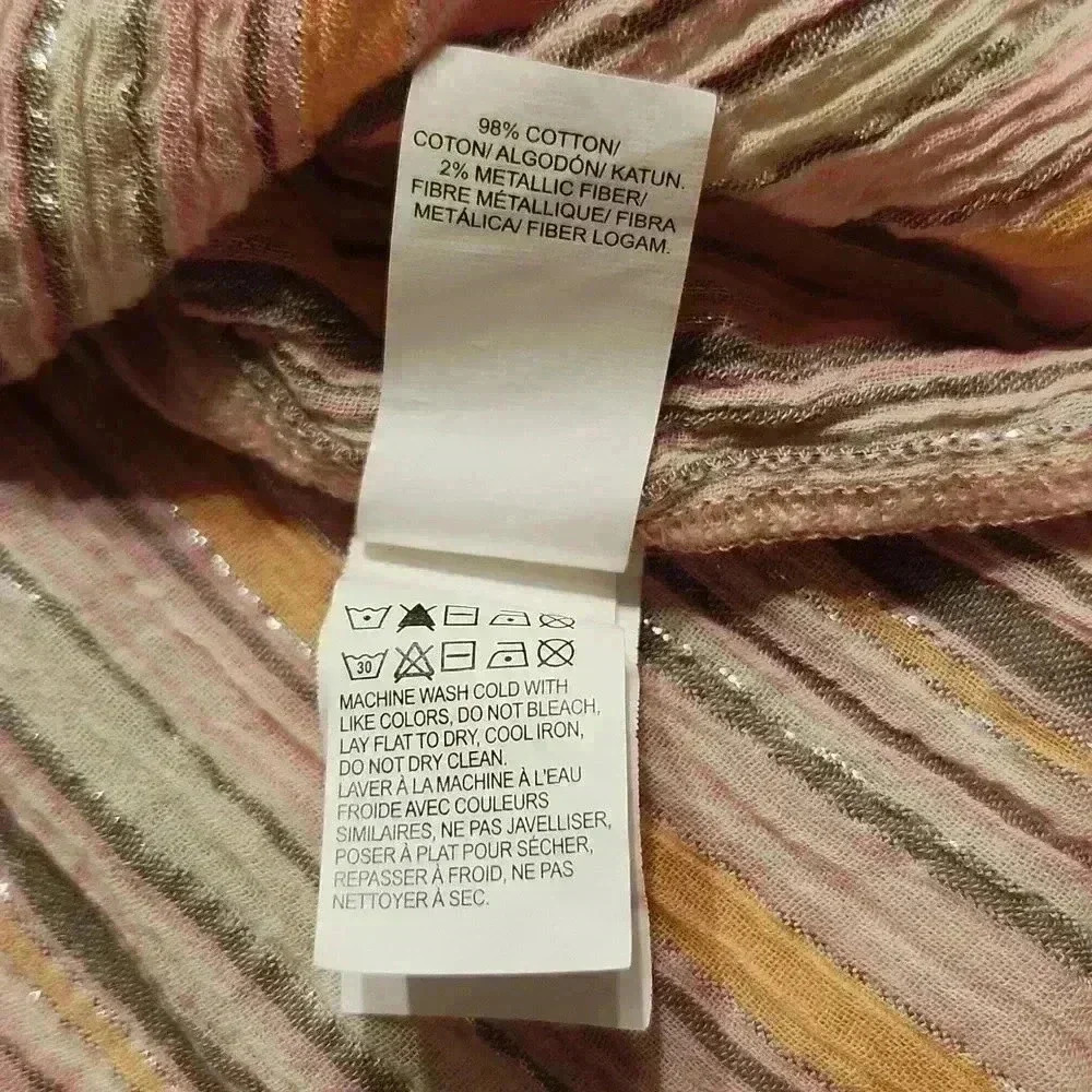 Lucky Brand Striped Off Shoulder Top - Picture 8 of 9